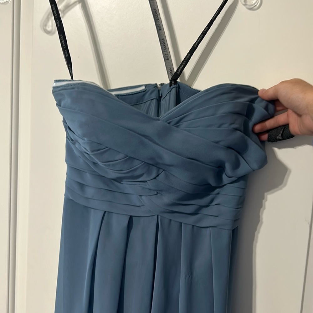 Strapless bridesmaid dress (WORN ONCE) size:8